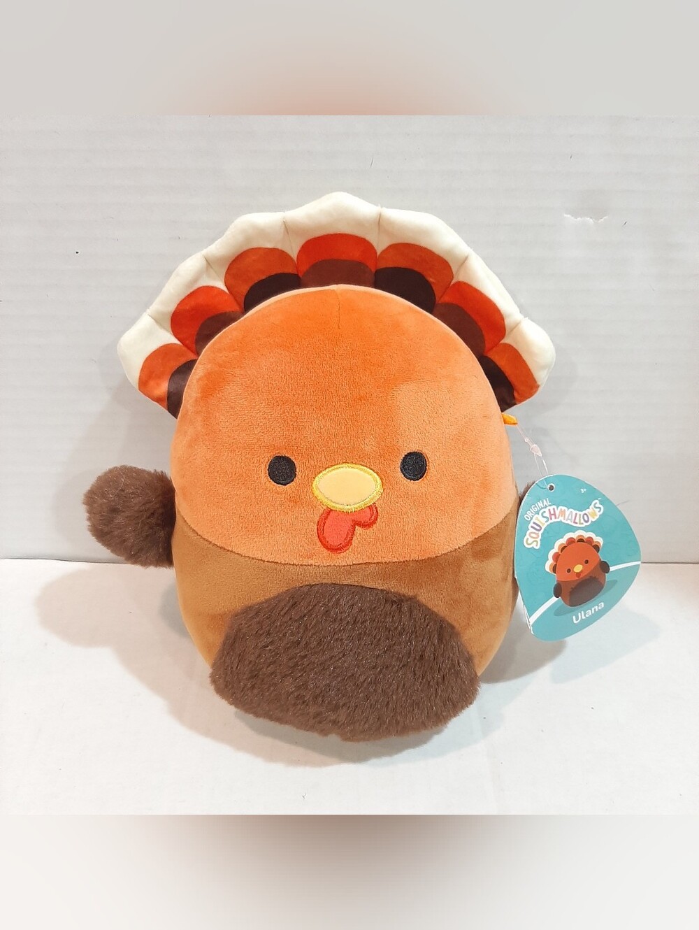 🛍NWT Squishmallows 2023 Fall Harvest Squad 7.5" Ulana the Turkey Animal Plush